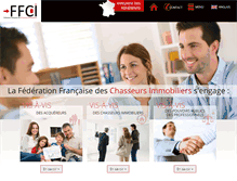 Tablet Screenshot of federation-chasseurs-immobiliers.com